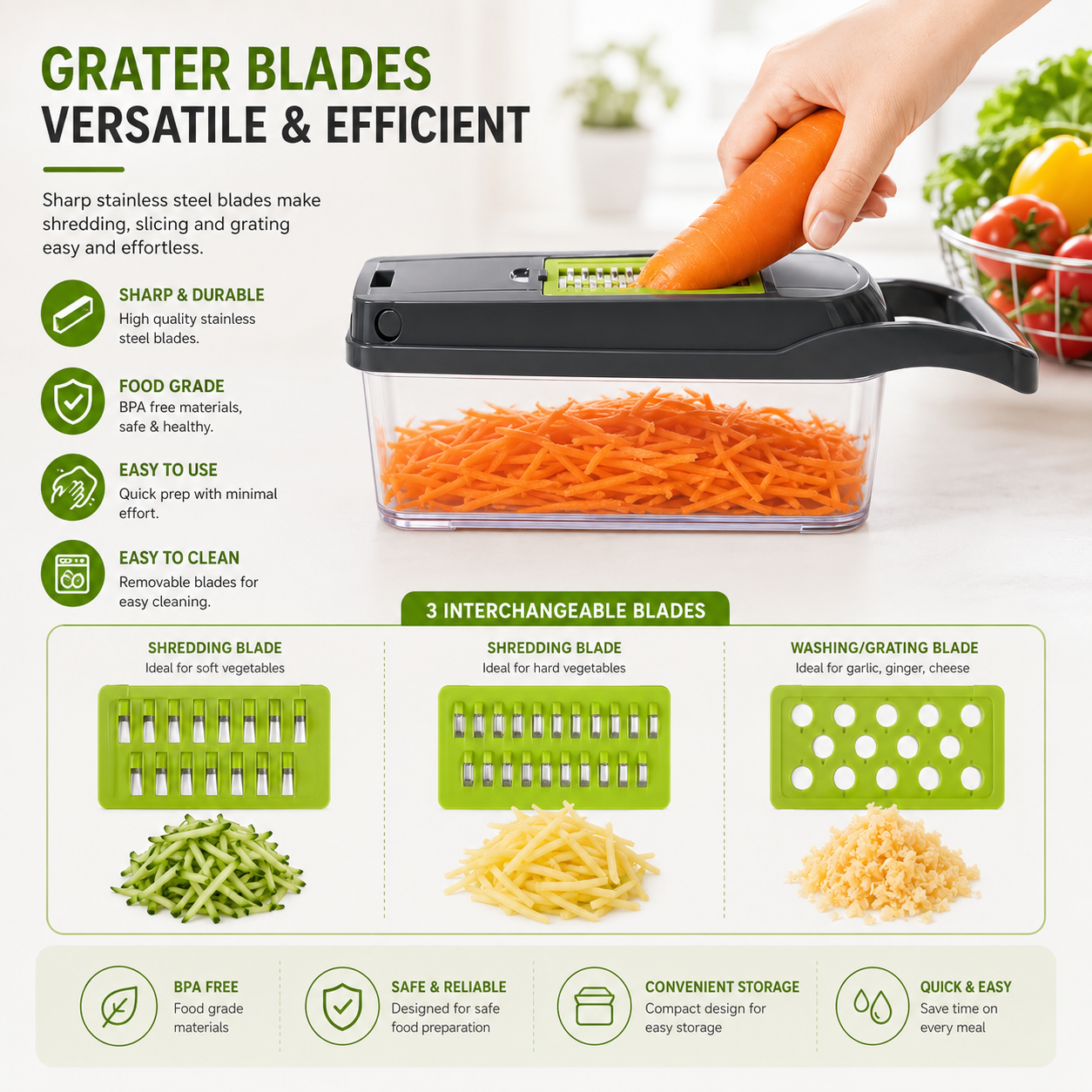 ComfyKitch™ Vegetable Chopper
