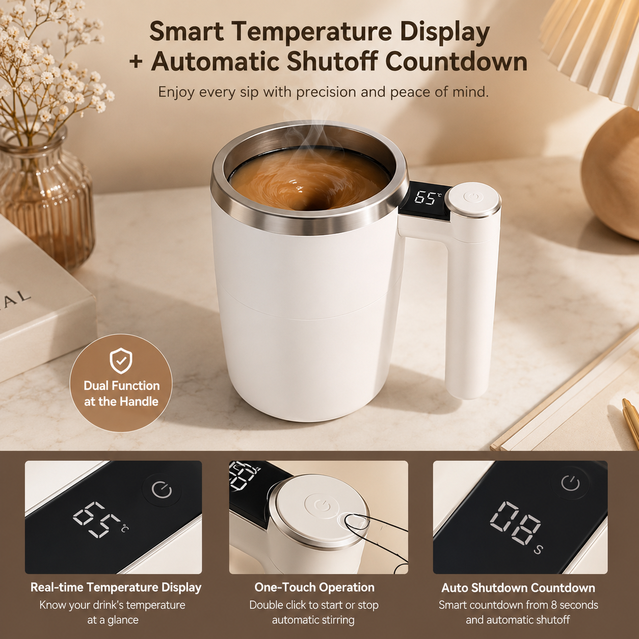 ComyKitch™ Automatic Self Stirring Mixing Mug Cup Coffee Tea